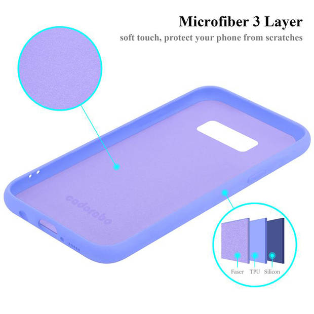 Cadorabo Hoesje geschikt voor Samsung Galaxy S8 Case in LIQUID LICHT PAARS - Beschermhoes TPU silicone Cover