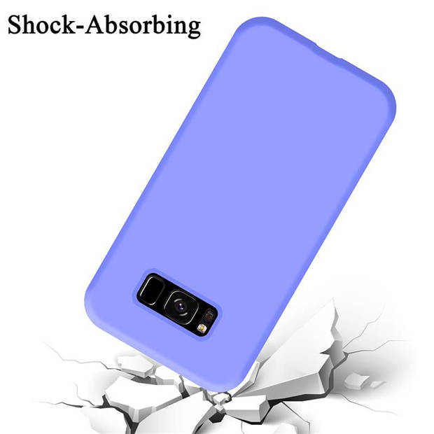 Cadorabo Hoesje geschikt voor Samsung Galaxy S8 Case in LIQUID LICHT PAARS - Beschermhoes TPU silicone Cover