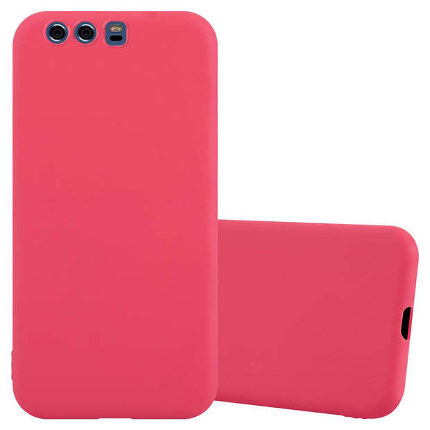 Cadorabo Hoesje geschikt voor Huawei P10 PLUS in CANDY ROOD - Beschermhoes TPU silicone Case Cover