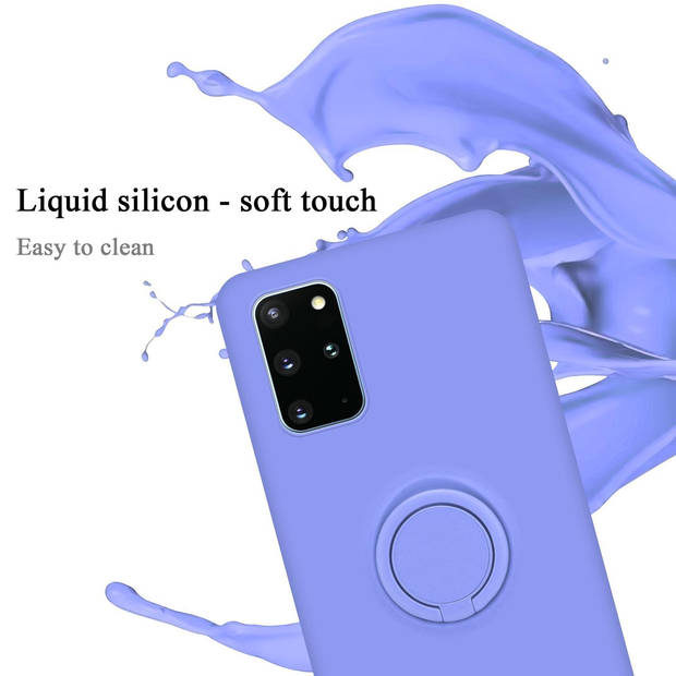 Cadorabo Hoesje geschikt voor Samsung Galaxy S20 PLUS in LIQUID LICHT PAARS - Beschermhoes van TPU silicone Case Cover