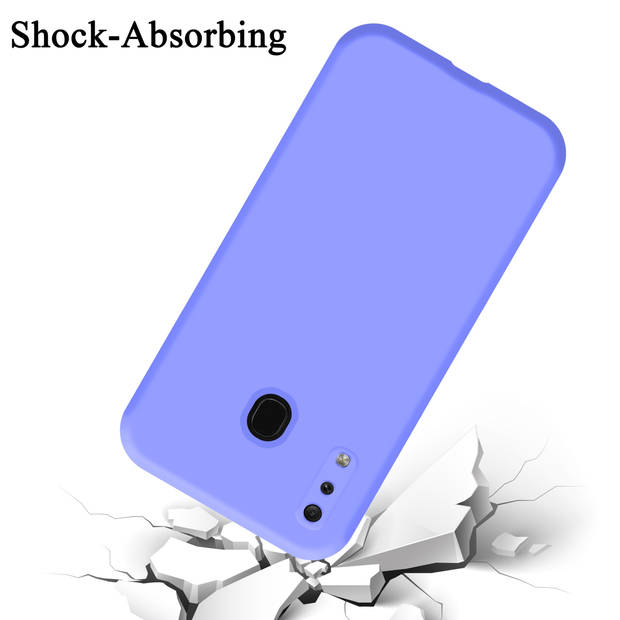 Cadorabo Hoesje geschikt voor Samsung Galaxy A20 / A30 / M10s Case in LIQUID LICHT PAARS - Beschermhoes TPU silicone