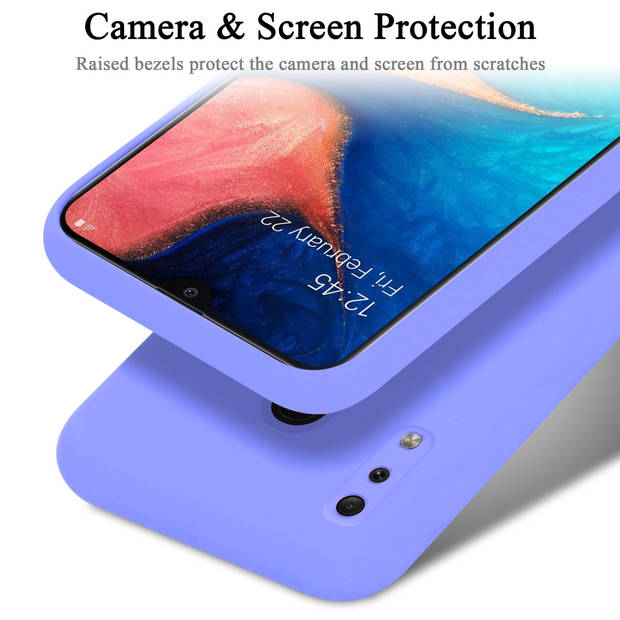 Cadorabo Hoesje geschikt voor Samsung Galaxy A20 / A30 / M10s Case in LIQUID LICHT PAARS - Beschermhoes TPU silicone