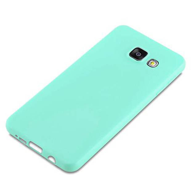 Cadorabo Hoesje geschikt voor Samsung Galaxy A3 2016 in CANDY BLAUW - Beschermhoes TPU silicone Case Cover