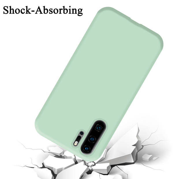 Cadorabo Hoesje geschikt voor Huawei P30 PRO Case in LIQUID LICHT GROEN - Beschermhoes TPU silicone Cover