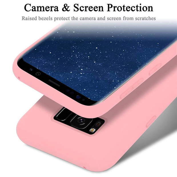 Cadorabo Hoesje geschikt voor Samsung Galaxy S8 PLUS Case in LIQUID ROZE - Beschermhoes TPU silicone Cover