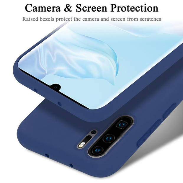 Cadorabo Hoesje geschikt voor Huawei P30 PRO Case in LIQUID BLAUW - Beschermhoes TPU silicone Cover