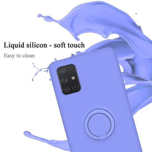 Cadorabo Hoesje geschikt voor Samsung Galaxy A71 4G in LIQUID LICHT PAARS - Beschermhoes van TPU silicone Case Cover met