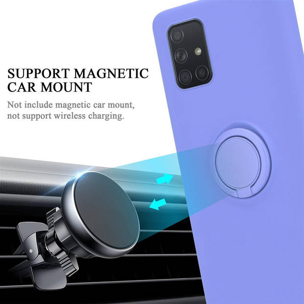 Cadorabo Hoesje geschikt voor Samsung Galaxy A71 4G in LIQUID LICHT PAARS - Beschermhoes van TPU silicone Case Cover met