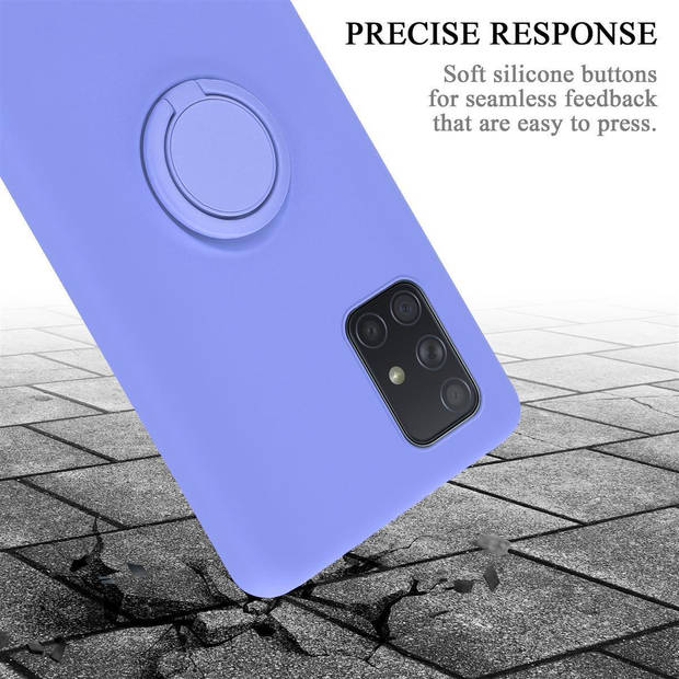 Cadorabo Hoesje geschikt voor Samsung Galaxy A71 4G in LIQUID LICHT PAARS - Beschermhoes van TPU silicone Case Cover met