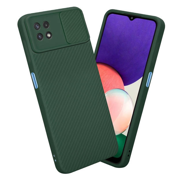 Cadorabo Hoesje geschikt voor Samsung Galaxy A22 5G in Bonbon Groen - Beschermhoes TPU-silicone Case Cover