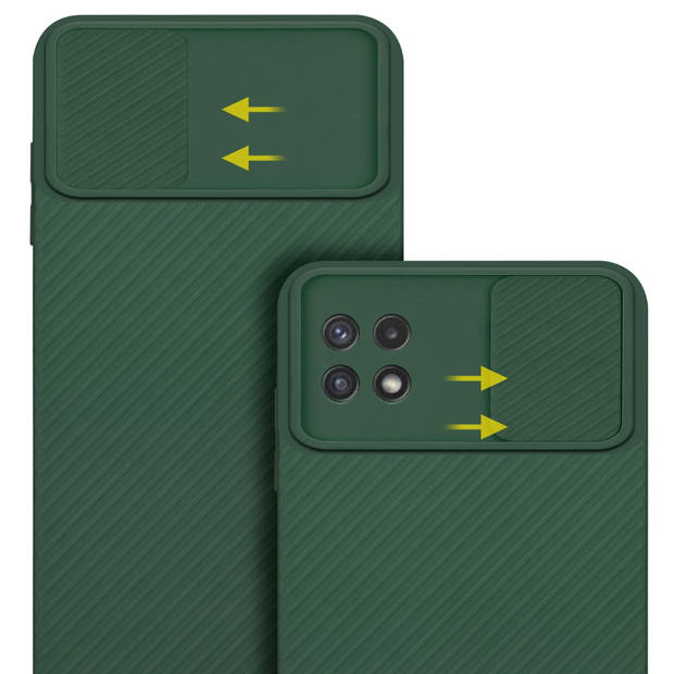 Cadorabo Hoesje geschikt voor Samsung Galaxy A22 5G in Bonbon Groen - Beschermhoes TPU-silicone Case Cover