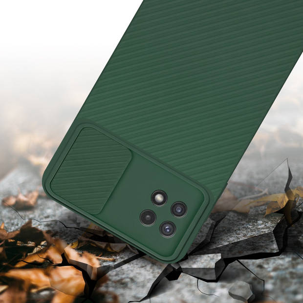 Cadorabo Hoesje geschikt voor Samsung Galaxy A22 5G in Bonbon Groen - Beschermhoes TPU-silicone Case Cover