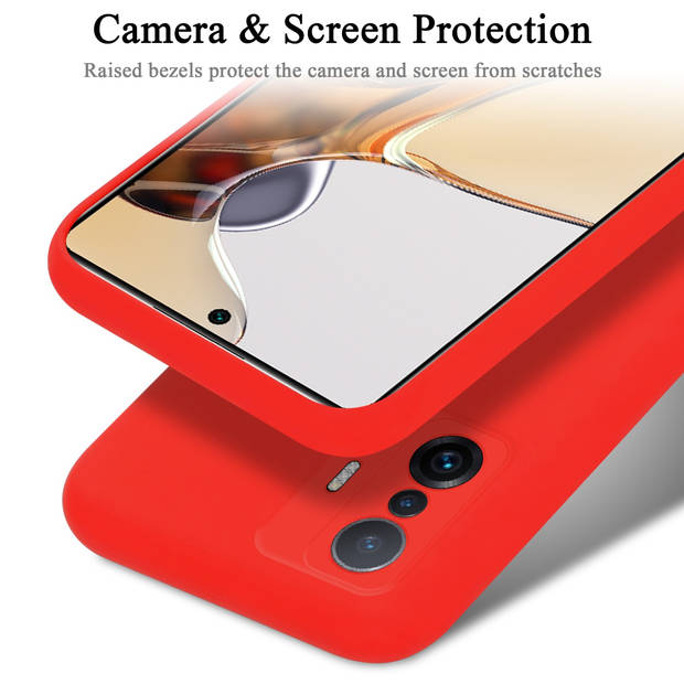 Cadorabo Hoesje geschikt voor Xiaomi 11T / 11T PRO Case in LIQUID ROOD - Beschermhoes TPU silicone Cover