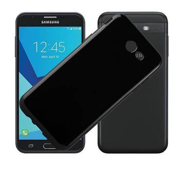 Cadorabo Hoesje geschikt voor Samsung Galaxy J7 2017 US Version in ZWART - Beschermhoes Cover gemaakt van TPU Silicone