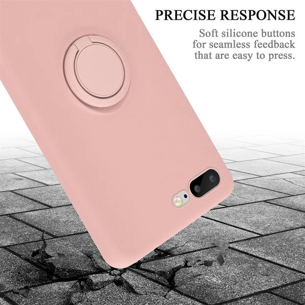 Cadorabo Hoesje geschikt voor Apple iPhone 7 PLUS / 7S PLUS / 8 PLUS in LIQUID ROZE - Beschermhoes van TPU silicone Case