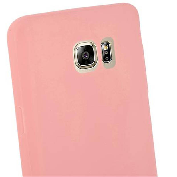 Cadorabo Hoesje geschikt voor Samsung Galaxy NOTE 5 in CANDY ROZE - Beschermhoes TPU silicone Case Cover