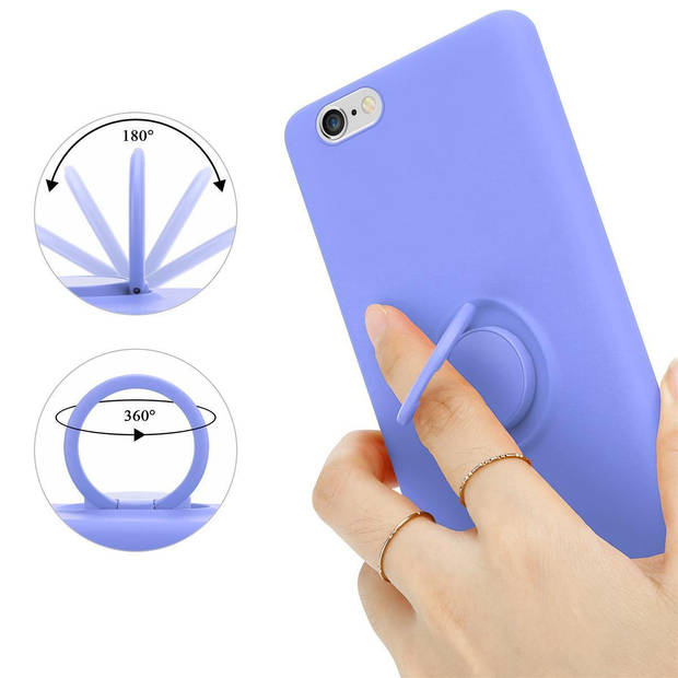 Cadorabo Hoesje geschikt voor Apple iPhone 6 PLUS / 6S PLUS in LIQUID LICHT PAARS - Beschermhoes van TPU silicone Case