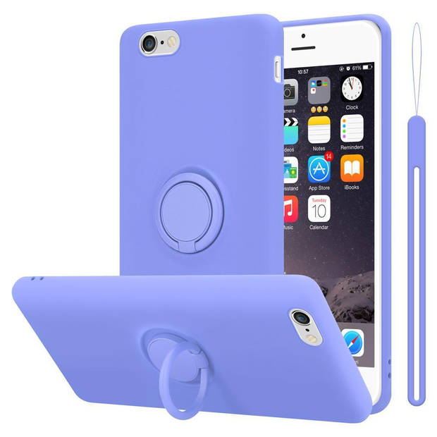 Cadorabo Hoesje geschikt voor Apple iPhone 6 / 6S in LIQUID LICHT PAARS - Beschermhoes van TPU silicone Case Cover met