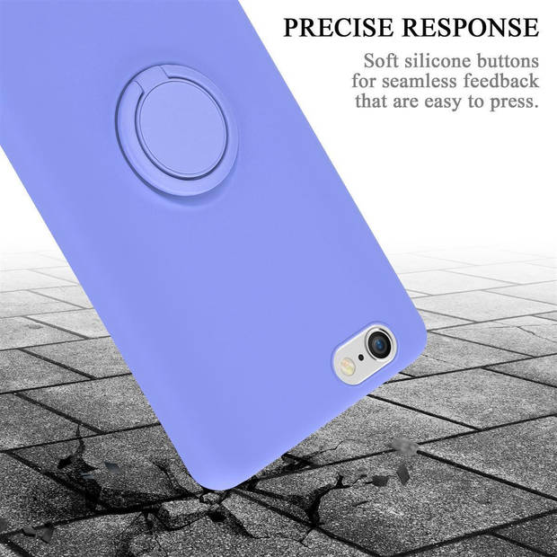 Cadorabo Hoesje geschikt voor Apple iPhone 6 / 6S in LIQUID LICHT PAARS - Beschermhoes van TPU silicone Case Cover met