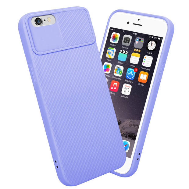 Cadorabo Hoesje geschikt voor Apple iPhone 6 PLUS / 6S PLUS in Bonbon Paars - Beschermhoes TPU-silicone Case Cover