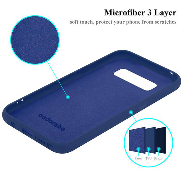 Cadorabo Hoesje geschikt voor Samsung Galaxy NOTE 8 Case in LIQUID BLAUW - Beschermhoes TPU silicone Cover