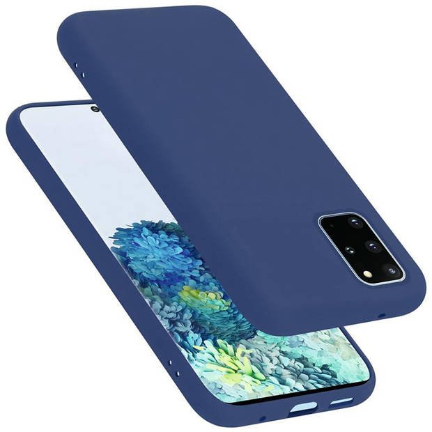 Cadorabo Hoesje geschikt voor Samsung Galaxy S20 PLUS Case in LIQUID BLAUW - Beschermhoes TPU silicone Cover