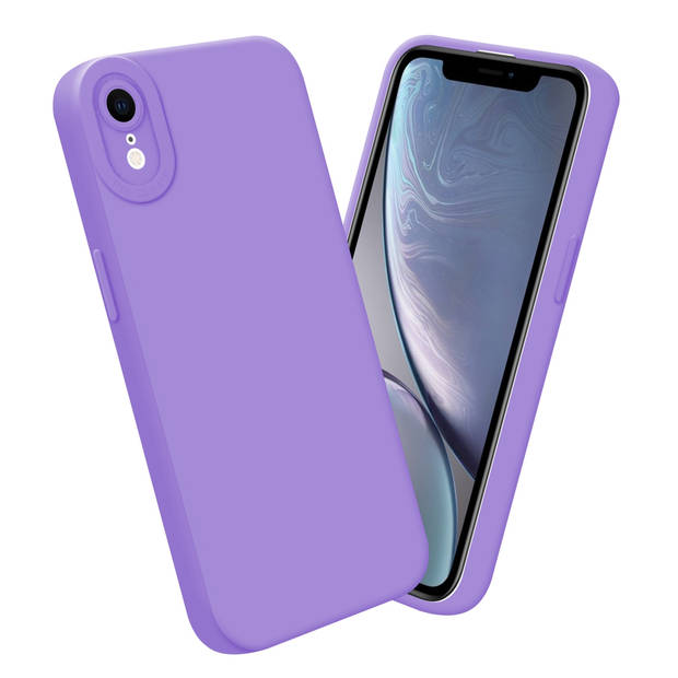 Cadorabo Hoesje geschikt voor Apple iPhone XR in FLUID LICHT PAARS - Beschermhoes TPU silicone Cover Case