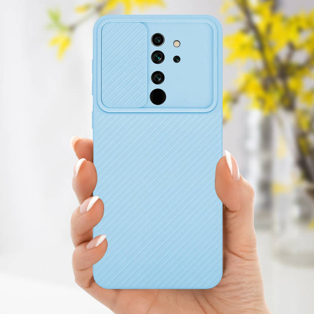 Cadorabo Hoesje geschikt voor Xiaomi RedMi NOTE 8 PRO in Bonbon Licht Blauw - Beschermhoes TPU-silicone Case Cover