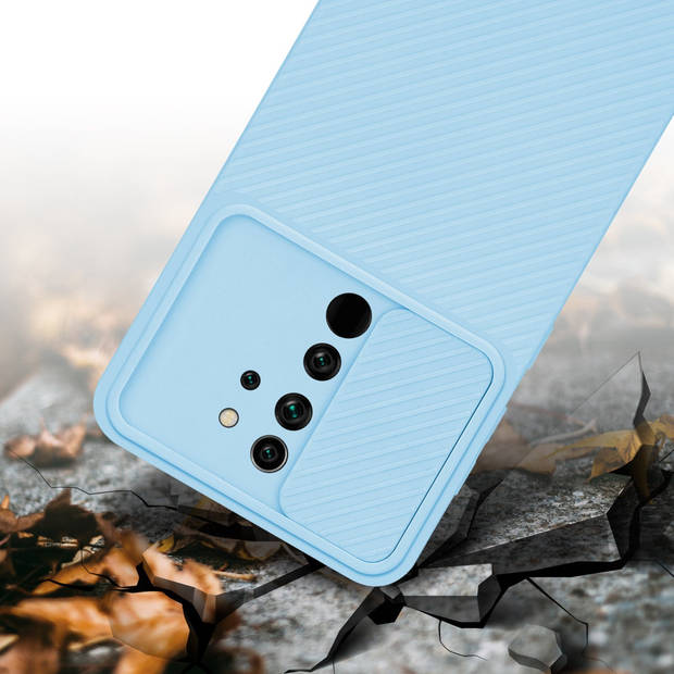 Cadorabo Hoesje geschikt voor Xiaomi RedMi NOTE 8 PRO in Bonbon Licht Blauw - Beschermhoes TPU-silicone Case Cover