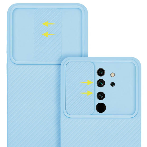 Cadorabo Hoesje geschikt voor Xiaomi RedMi NOTE 8 PRO in Bonbon Licht Blauw - Beschermhoes TPU-silicone Case Cover