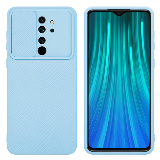 Cadorabo Hoesje geschikt voor Xiaomi RedMi NOTE 8 PRO in Bonbon Licht Blauw - Beschermhoes TPU-silicone Case Cover