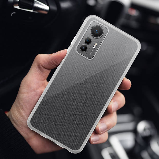 Cadorabo Hoesje geschikt voor Xiaomi 12 LITE in VOLLEDIG TRANSPARANT - Beschermhoes Cover gemaakt van TPU Silicone Case