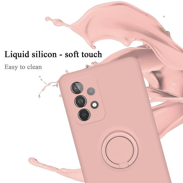 Cadorabo Hoesje geschikt voor Samsung Galaxy A52 (4G / 5G) / A52s in LIQUID ROZE - Beschermhoes van TPU silicone Case