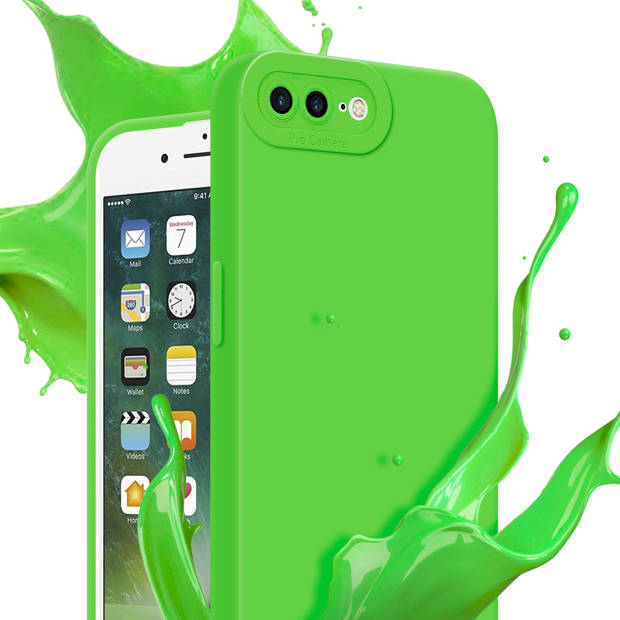 Cadorabo Hoesje geschikt voor Apple iPhone 7 PLUS / 7S PLUS / 8 PLUS in FLUID GROEN - Beschermhoes TPU silicone Cover