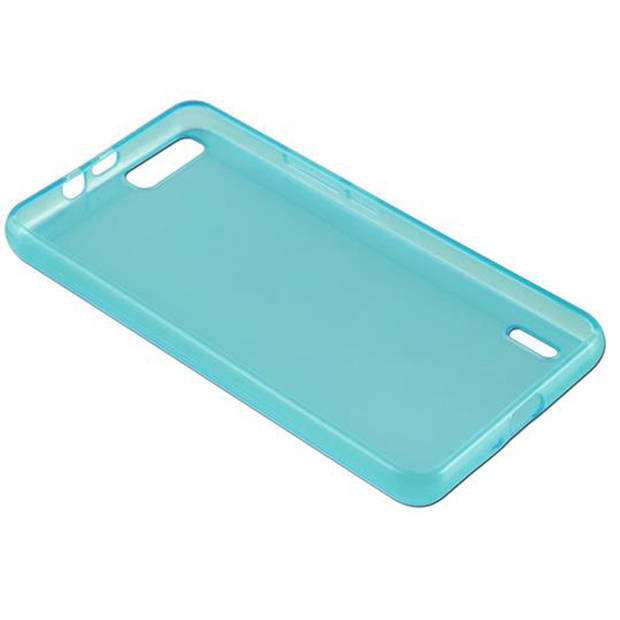 Cadorabo Hoesje geschikt voor Honor 6 PLUS in TRANSPARANT BLAUW - Beschermhoes Cover gemaakt van TPU Silicone Case