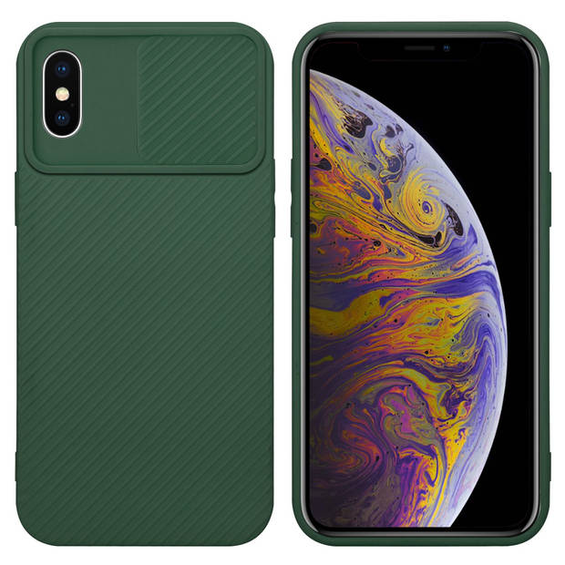 Cadorabo Hoesje geschikt voor Apple iPhone XS MAX in Bonbon Groen - Beschermhoes TPU-silicone Case Cover