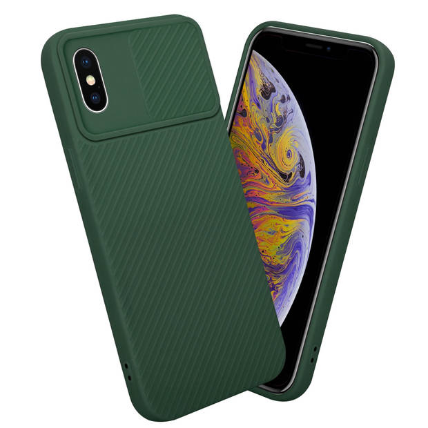 Cadorabo Hoesje geschikt voor Apple iPhone XS MAX in Bonbon Groen - Beschermhoes TPU-silicone Case Cover