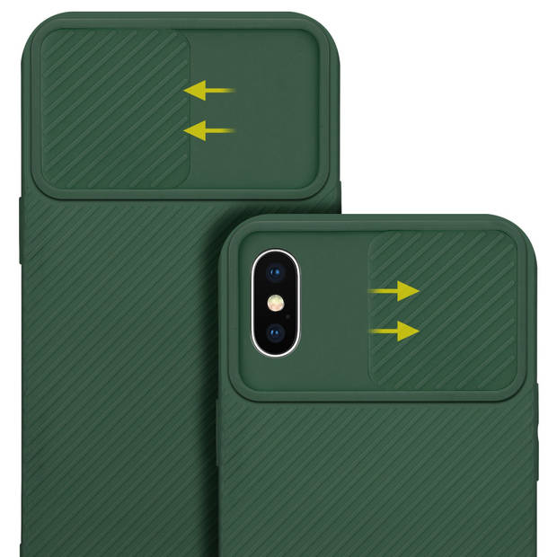 Cadorabo Hoesje geschikt voor Apple iPhone XS MAX in Bonbon Groen - Beschermhoes TPU-silicone Case Cover