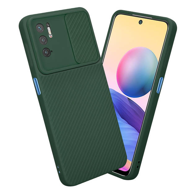 Cadorabo Hoesje geschikt voor Xiaomi RedMi NOTE 10 5G / POCO M3 PRO 5G in Bonbon Groen - Beschermhoes TPU-silicone Case