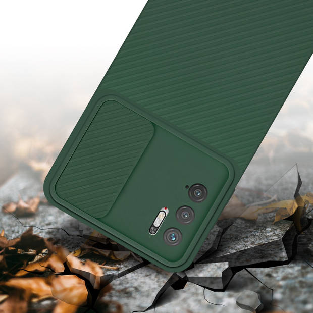 Cadorabo Hoesje geschikt voor Xiaomi RedMi NOTE 10 5G / POCO M3 PRO 5G in Bonbon Groen - Beschermhoes TPU-silicone Case