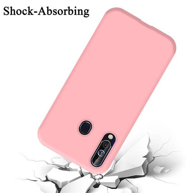 Cadorabo Hoesje geschikt voor Samsung Galaxy A60 / M40 Case in LIQUID ROZE - Beschermhoes TPU silicone Cover