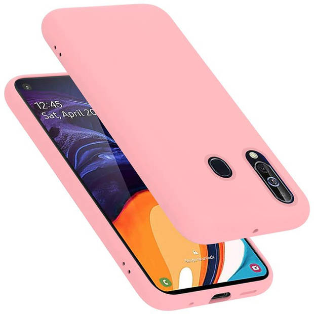 Cadorabo Hoesje geschikt voor Samsung Galaxy A60 / M40 Case in LIQUID ROZE - Beschermhoes TPU silicone Cover