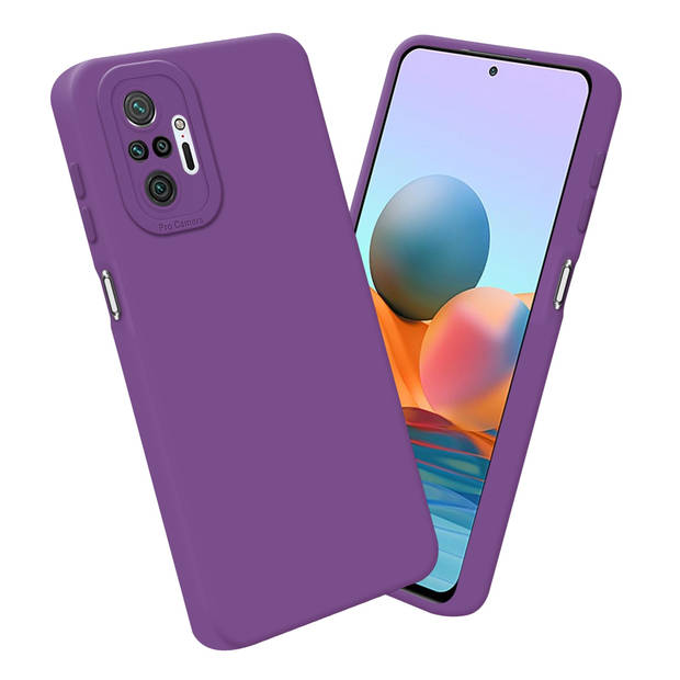 Cadorabo Hoesje geschikt voor Xiaomi RedMi NOTE 10 PRO in FLUID MAT PAARS - Beschermhoes TPU silicone Cover Case