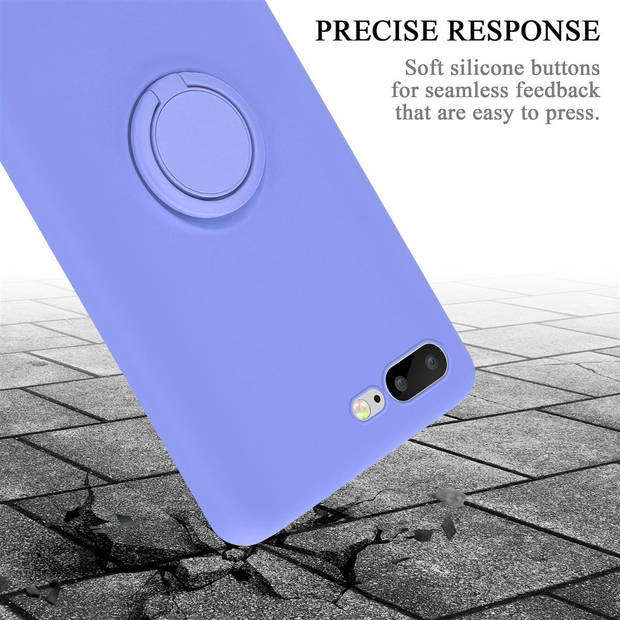 Cadorabo Hoesje geschikt voor Apple iPhone 7 PLUS / 7S PLUS / 8 PLUS in LIQUID LICHT PAARS - Beschermhoes van TPU