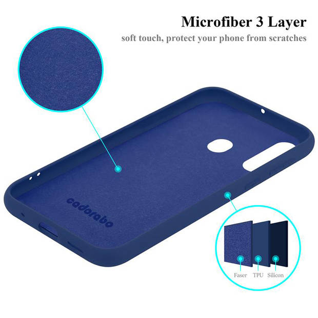 Cadorabo Hoesje geschikt voor Samsung Galaxy A60 / M40 Case in LIQUID BLAUW - Beschermhoes TPU silicone Cover