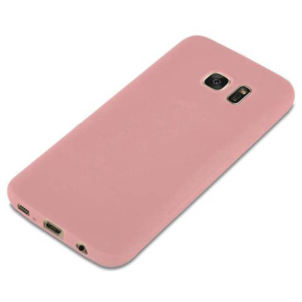 Cadorabo Hoesje geschikt voor Samsung Galaxy S7 in CANDY ROZE - Beschermhoes TPU silicone Case Cover