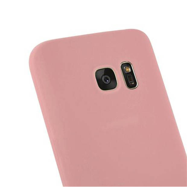 Cadorabo Hoesje geschikt voor Samsung Galaxy S7 in CANDY ROZE - Beschermhoes TPU silicone Case Cover