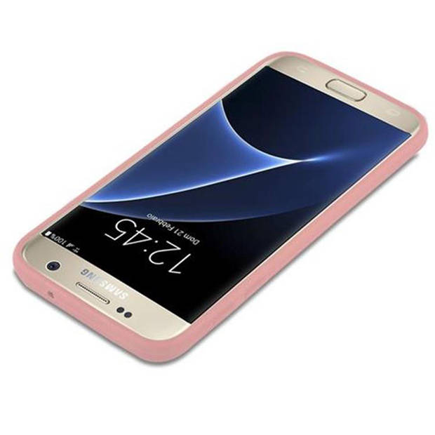 Cadorabo Hoesje geschikt voor Samsung Galaxy S7 in CANDY ROZE - Beschermhoes TPU silicone Case Cover