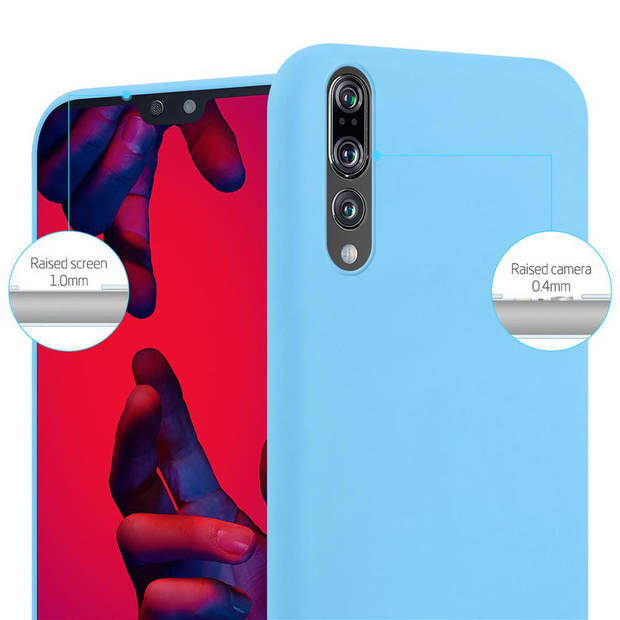 Cadorabo Hoesje geschikt voor Huawei P20 PRO / P20 PLUS in CANDY BLAUW - Beschermhoes TPU silicone Case Cover