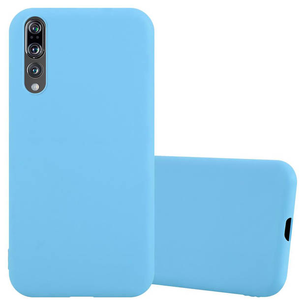 Cadorabo Hoesje geschikt voor Huawei P20 PRO / P20 PLUS in CANDY BLAUW - Beschermhoes TPU silicone Case Cover